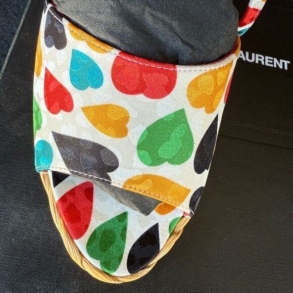 Brand new Saint Laurent Multicolor Women's Sandals size 8.5 - Picture 2 of 10